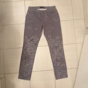 Just Cavalli Gray and Black Printed Jeans